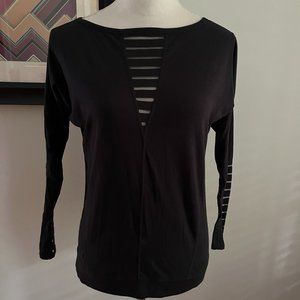 Betsey Johnson Black Long Sleeve T-shirt S